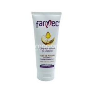 Farmec Crema Maini si Unghii Ulei de Argan Vit F Min Esentiale 100ml