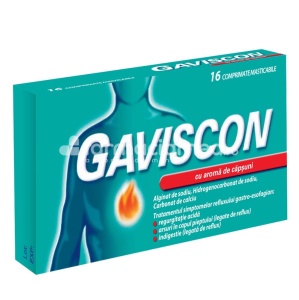 Gaviscon capsuni, 24 comprimate masticabile, Reckitt