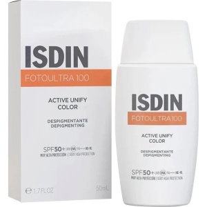 Isdin Fotoultra 100 Active Unify Color Fluid de Protectie Solara pt Fata SPF50+ 50ml