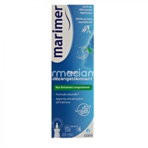 Marimer Hipertonic Spray Nazal Uleiuri Esentiale 20ml Gilbert