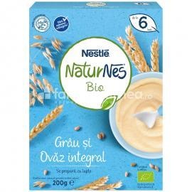 Nestle NaturNes Bio Cereale grau si ovaz integral, de la 6 luni, 250 g
