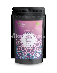 Niavis Ceai ecologic Bio "Mesaj de iubire", aroma de grapefruit, capsuni si portocala, 50 g