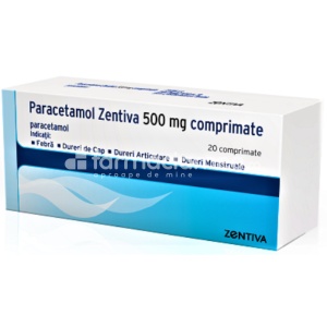Paracetamol 500mg x 20cpr Zentiva