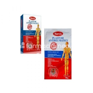 Plasturi antireumatici 12*18cm hot and strong x 50buc (Narcis)