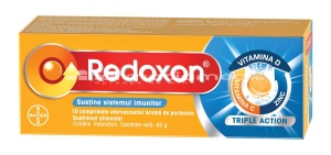 Redoxon Triple Action, Vitamine si Zinc pentru sustinerea imunitatii, 10 comprimate efervescente, Bayer