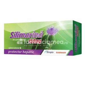 Silimarina 150mg, protejeaza si regenereaza ficatul, 30 comprimate, Terapia