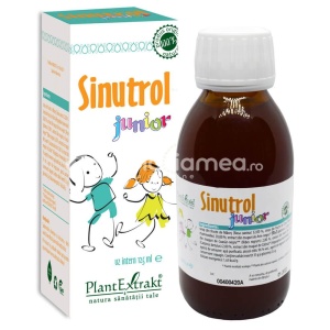 Sinutrol junior, sustine imunitatea, de la 2 ani, 125 ml, PlantExtrakt