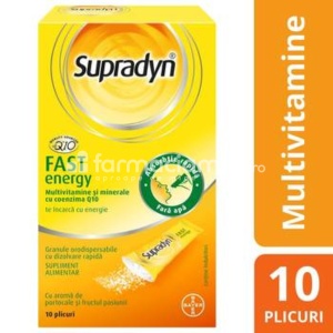 Supradyn Fast Energy CoQ10 gran orodisp x 10plic Bayer