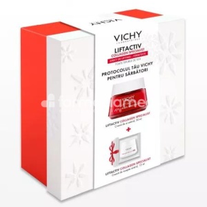 Trusa Cadou Vichy Liftactiv Collagen Specialist Crema de zi x 50ml + Crema noapte x 15ml