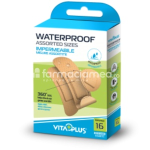 Vitaplus Plasturi Impermeabili Asortati, 16 bucati