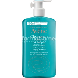 Avene Cleanance Gel Curatare 400ml - Img 2