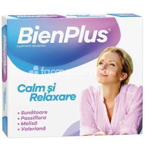 Bien Plus calm si relaxare, cutie cu 10 capsule, Fiterman Pharma