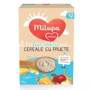 Cereale cu Fructe Buna Dimineata +12luni, 250g, Milupa