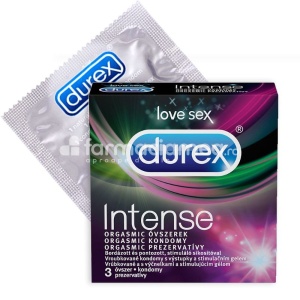 Durex Intense Orgasmic Condoms x 3buc