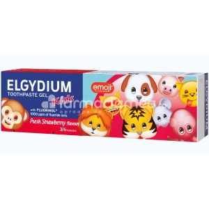 Elgydium Pasta de dinti Kids cu aroma de capsuni 3-6 ani, 50ml