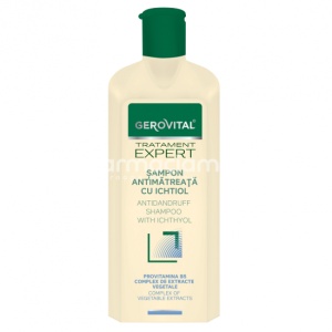 Gerovital Tratament Expert Sampon antimatreata cu Ichtiol, 250 ml