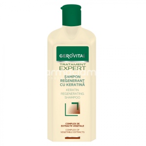 Gerovital Tratament Expert Sampon regenerant cu keratina, 250 ml