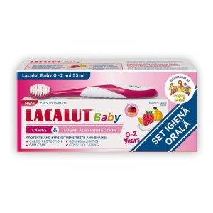 Lacalut Pasta de Dinti Baby 0-2a 55ml + Periuta