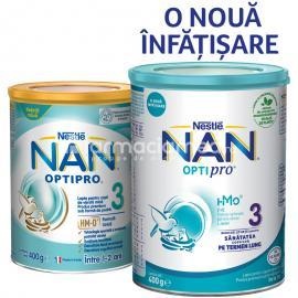 Nestle Lapte NAN 3 Optipro HM-O, de la 12 luni, 400g