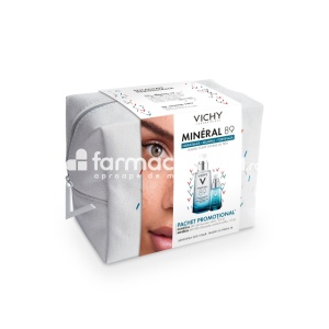 Pachet Vichy Mineral 89 Gel booster hidratant cu fortifiere si reumplere, 50ml si Gel pentru ochi, 15ml