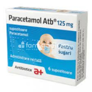 Paracetamol 125mg (sugari) x 6sup ATB