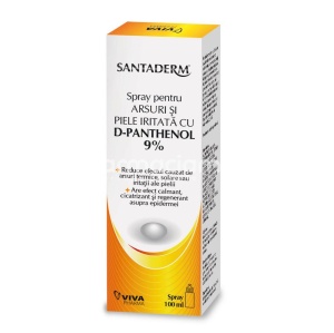 Santaderm Spray D Panthenol 9% pt Arsuri si Piele Iritata 100ml