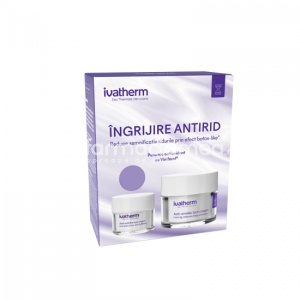 Trusa Cadou Ivatherm Crema de fata antirid x 50ml+ Contur de Ochi antirid x 15ml