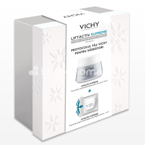 Trusa Cadou Liftactiv Supreme Crema de zi piele sensibila x 50ml + Liftactiv Supreme Crema de noapte antirid x 15ml