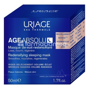 Uriage Age Absolu Masca Regeneranta de Noapte Pro Colagen 50ml