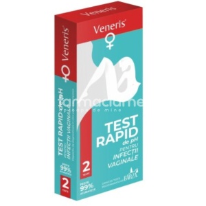Veneris Test de ph pt infectii vaginale, 2 bucati, Biotech Atlantis