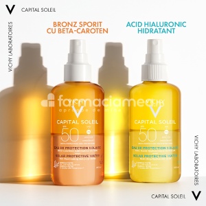 Vichy Capital Soleil Apa de Protectie Solara Bronz Sporit SPF50 200ml - Img 6