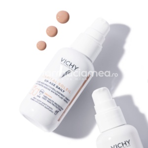 Vichy Capital Soleil UV Age Daily fluid colorat impotriva foto-imbatranirii SPF 50+, 40 ml