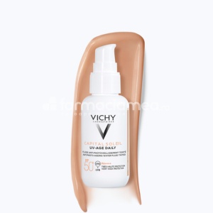 Vichy Capital Soleil UV Age Daily fluid colorat impotriva foto-imbatranirii SPF 50+, 40 ml - Img 2