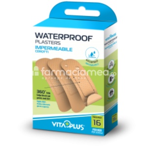 Vitaplus Plasturi Impermeabili 72x19mm, 16 bucati