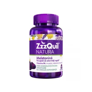 ZzzQuil Natura Melatonina Musetel Lavanda x 60jeleuri