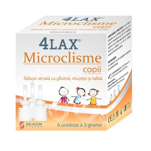4Lax Microclisme Copii x 6unidoze Solacium