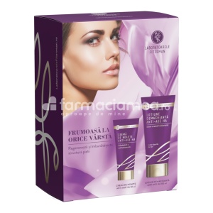 Anti-Age HA Lotiune demachianta, 150 ml + Anti-Age HA Crema antirid de noapte, 50 ml, Fiterman Pharma