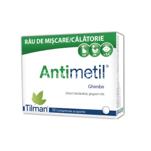 Antimetil, impotriva strarilor de greata, 30 comprimate, Tilman