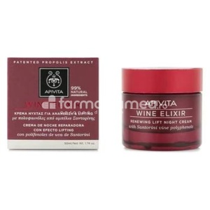 Apivita Wine Elixir Crema de Noapte 50ml - Img 2