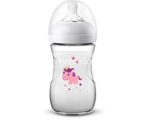 Avent Biberon Natural Ultra Soft cu unicorn, 260 ml