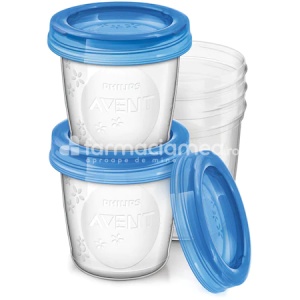 Avent Philips SCF619/05 Recipiente Stocare Lapte Matern 180ml x 5buc - Img 2