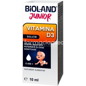 Bioland Junior Vit D3 sol 10ml Biofarm