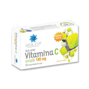 BioSunLine Vitamina C 180 Simpla x 20cpr supt Helcor