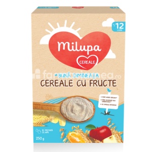 Cereale buna dimineata cu fructe, de la 12 luni, 250 g, Milupa