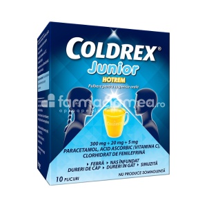 Coldrex Junior Hotrem 3g pulb.orala, 10pl, Perrigo