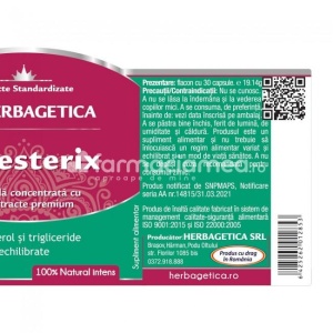 Colesterix scade colesterolul si trigliceridele, 30 de capsule, Herbagetica - Img 3