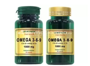 COSMOPHARM Omega 3-6-9(seminte in) 60 capsule + 30 capsule