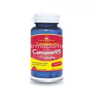 Curcumin95 C3 Complex supliment antiinflamator, 30 capsule, Herbagetica