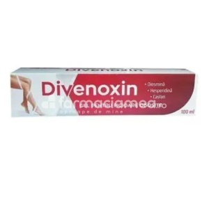 Divenoxin gel pentru picioare obosite, 100ml, Zdrovit