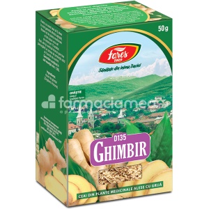 Fares Ceai Ghimbir Rizomi D135 50g vrac
